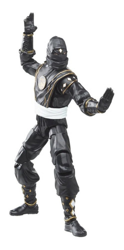 Figura De Acción Ninja Power Ranger Negro Hasbro