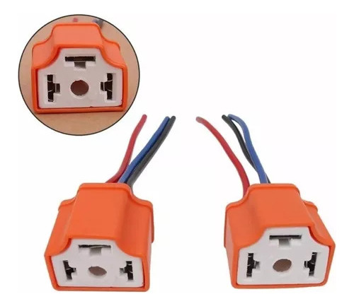 X2 Enchufe Conector Faro Sellado H4 Alta Y Baja