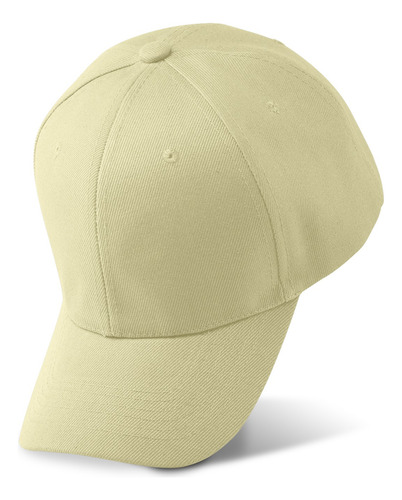 Gorras Acrílico Lisa Mayoreo Bordar Packs 8 10 12 15 20 25 Beige 15 Piezas
