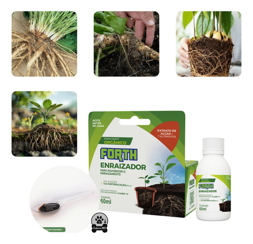 Adubo Fertilizante Forth Enraizador 60ml Raiz