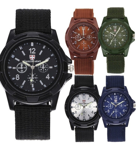 Reloj Mayoreo Militar Moda Caballero Campamento Padre Pz 