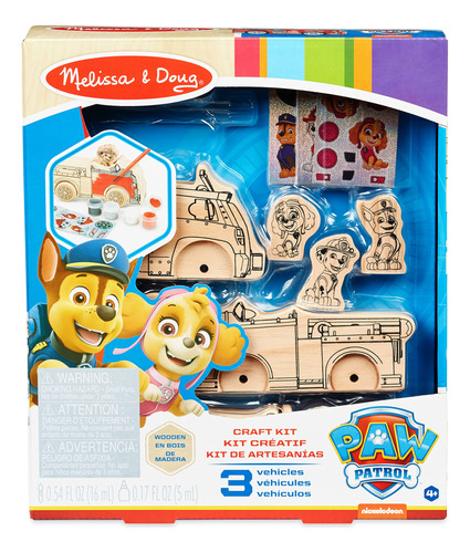 Melissa & Doug Paw Patrol - Kit De Manualidades De Vehícul.