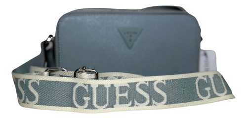 Bolso Guess Crossbody, Charlestown Mini, Color Sky, Guess