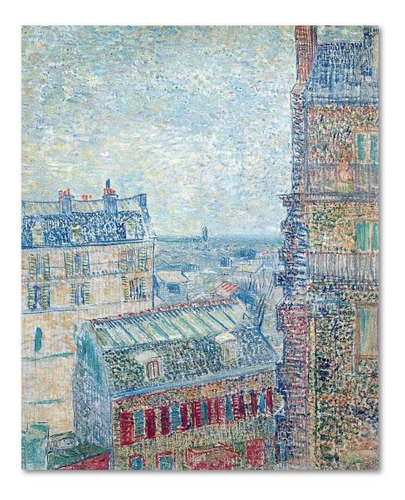 Cuadro Van Gogh Vista Desde Apartamento En Rue Lepic 67x54