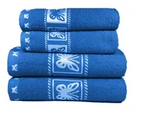 Comprar Jogo De Banho 4 Peças 2 Banho + 2 Rosto Kit Toalha Promoção