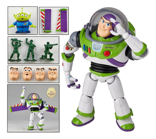 Boneco Toy Story Buzz Lightyear Action Figure Woody Kaiyodo 