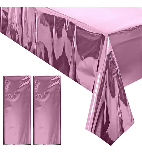 Mantel Metalizado Oro Rosa X2 Unidades Excelente Calidad 