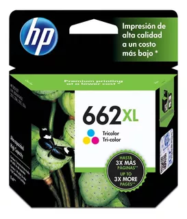 Tinta Hp 662xl Color 100%origin Dj 1015 1515 1516 2515 2646