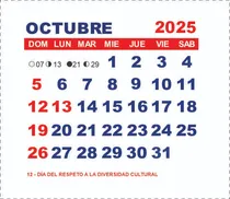 Comprar Calendario 2025 Imprimible Mignon Editable Powerpoint Vector