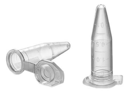 Tubo De Microcentrífuga De 1.5 Ml Bolsa 500 Piezas.