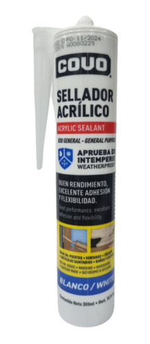 Sellador Acrilico Marca Covo 300ml