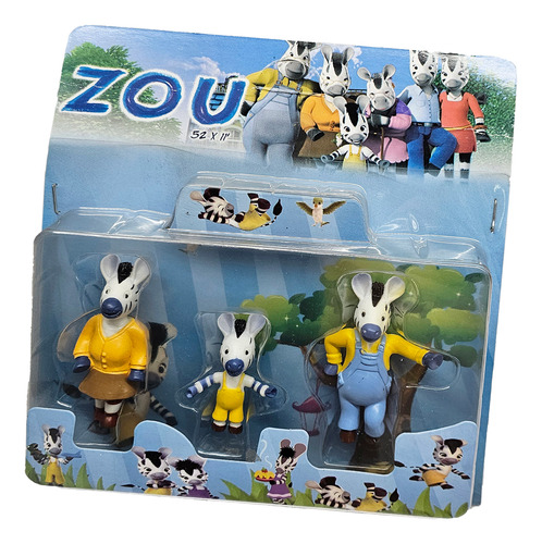Muñecos Personajes Zou Blister X3