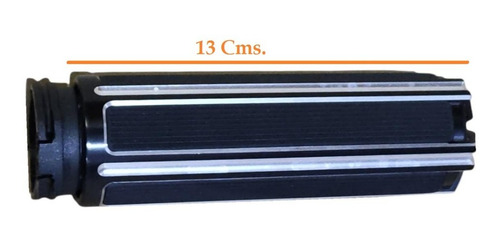Imagen 3 de 5 de Puños Deep Cut Caucho Para Harley Doble Chicote