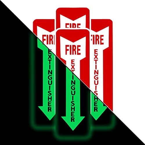 Fire Extinguisher Sign, 4 Pack Of Fire Extinguisher Sti...