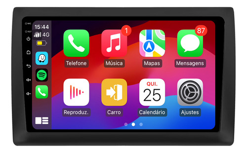 Central Multimidia Fiat Stilo 9p Android 13 Carplay 2gb 64gb