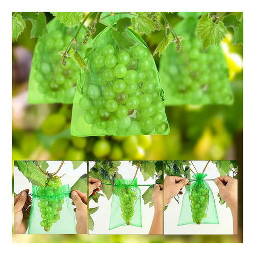 G Protector De Uva Con Cordón, Bolsa De Malla For Frutas,