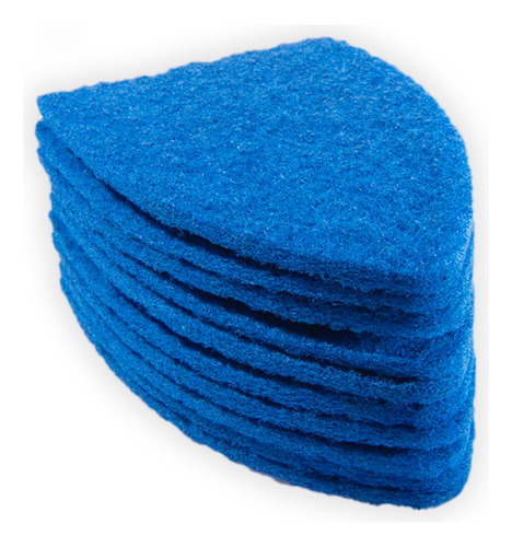 Esponja Triedge Scrub-it Blue Pads Limpia Vidrios X10