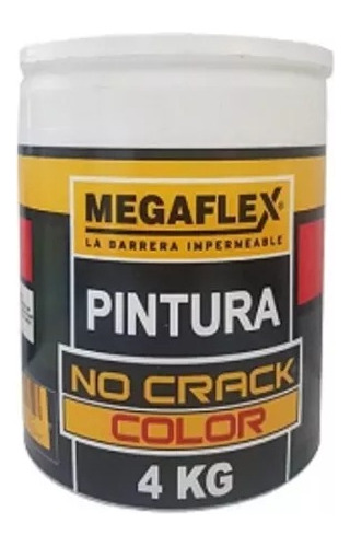 Pintura Impermeabilizante No Crack Rojo Megaflex 4 Kg