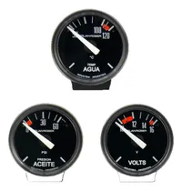 Comprar 3 Relojes Orlan Rober 40mm Electricos 12v Agua Aceite Voltimetro