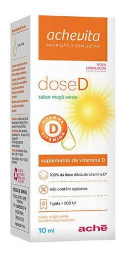 Suplemento De Vitamina D Dosed 200ui Gotas Com 10ml