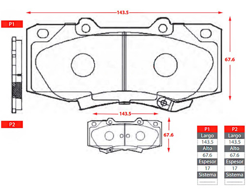 Pastilla De Freno Para Toyota Hilux 2.5 2kd Kun 35 Tailandia