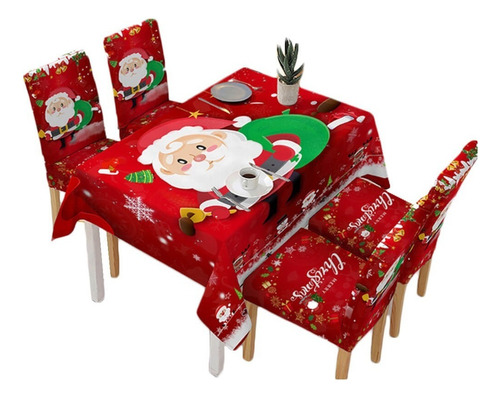 Para Manteles Navideños Elegantes Rectangulares Y 4 Fundas