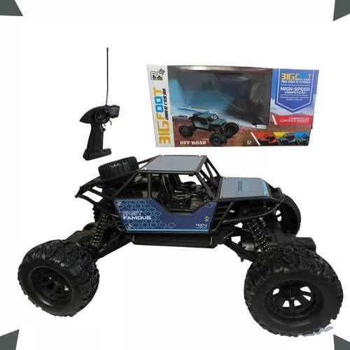 Carrinho Controle Remoto Grande Recarregavel Off Road 4x4 Cor