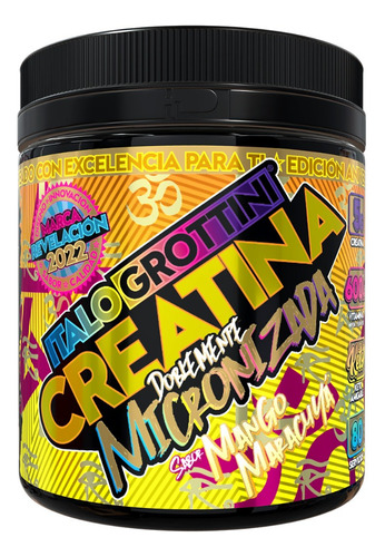 Creatina Doblemente Micronizada 440g 80sv - Mango Maracuyá