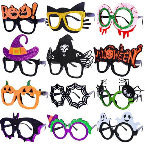 12 Piezas De Gafas De Halloween, Gafas De Juguete De Ha...