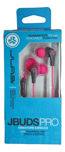 Audífonos Jbuds Pro Con Microfono Marca: Jlab Color Rosa