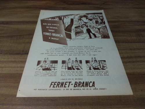 (pe296) Publicidad Fernet Branca * 1950