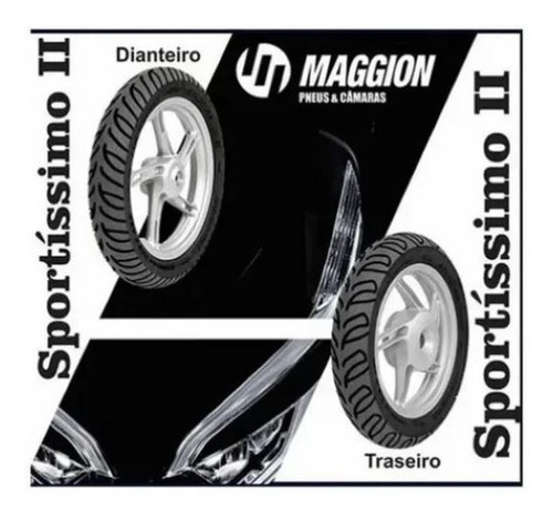 Par Pneus 90/90-14 + 100/90-14 Maggion Honda Pcx 150