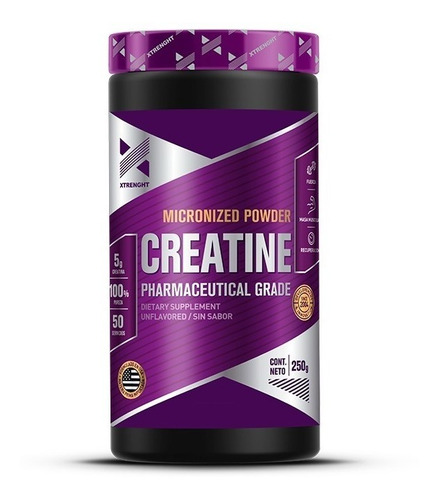 Creatine 250 Gr Xtrenght Creatina Monohidrato Micronizada Sin Tacc