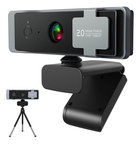 Cámara Web 1080p Con Tripode Y Micrófono Doble Ews