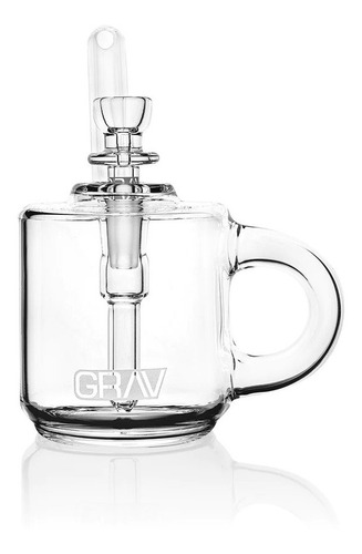 Grav® Coffee Mug Pocket Bubbler Bong-boroglass Claro