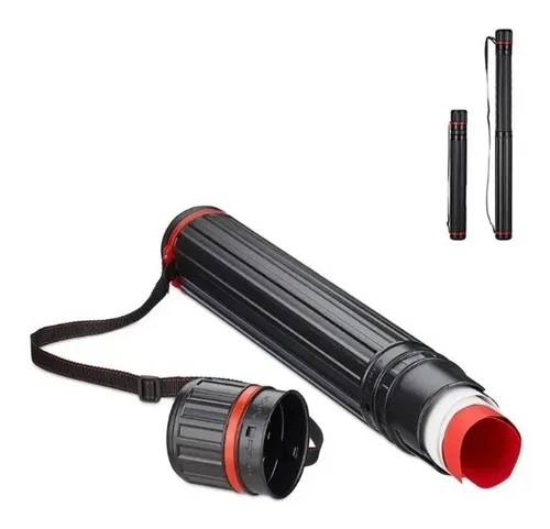 comprar Tubo Estuche Porta Planos Dibujos Extensible Con Correa 