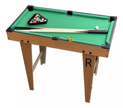 Mesa de bilhar sinuca infantil em madeira grande 52cm com pezinhos de chao  e mesa snooker crianças - MAKEDA - Sinuca / Bilhar Infantil - Magazine Luiza