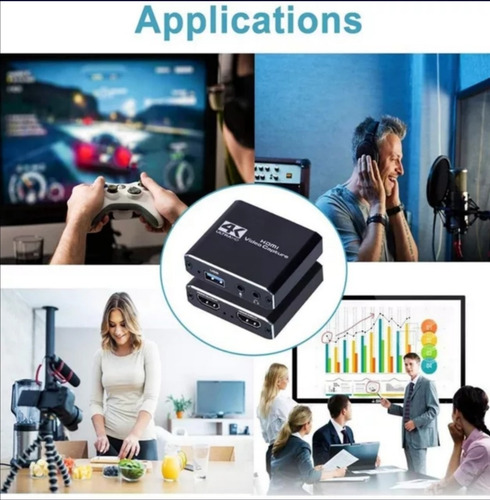 Video Capturadora Hdmi 4k Usb 3.0 1080 Streaming Xbox
