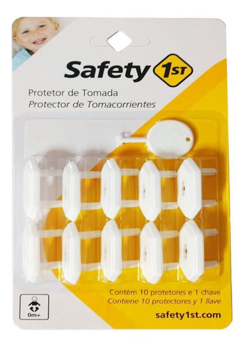 Protetor De Tomada Anti-criança 10 Unidades - Safety 1st