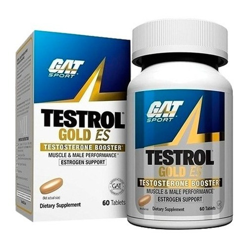 Imagen 1 de 2 de Testrol Gold Gat - Elevador Testosterona (60 Caps) 