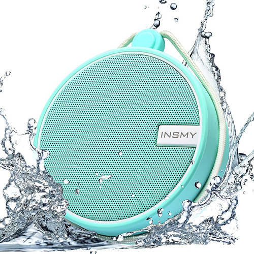 Altavoz Portátil Insmy Ipx7 Resistente Al Agua Con Blueto Color Mint 110v