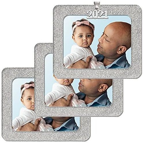 2021 Magnetic Glitter Christmas Photo Frame Ornament 1sg2v