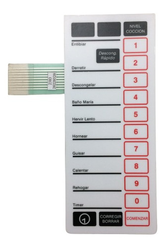 Panel Membrana De Microondas P/ Moulinex 3220