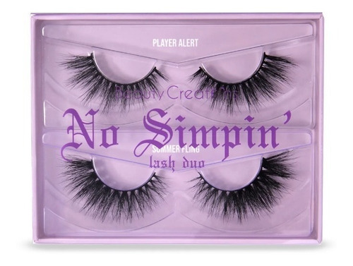 Pestañas Postizas Beauty Creations No Simpin' Lash Duo