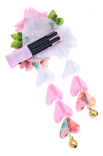 Pinza Para El Pelo Clsica Japonesa Con Borla De Flores, Para