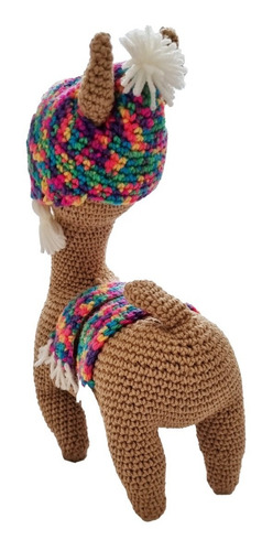 Llama Amigurumi Tejido Guanaco Alpaca Norte Muñeco Montesori