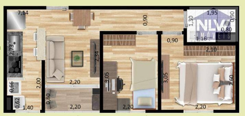 Imagem 1 de 8 de Apartamento Com 2 Dormitórios À Venda, 39 M² Por R$ 198.000,00 - Sacomã - São Paulo/sp - Ap3745