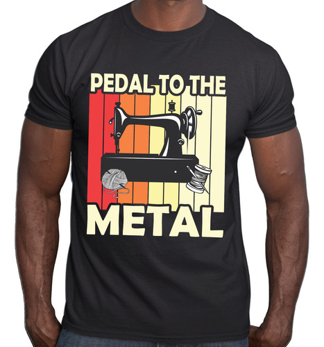 Camiseta Para Maquina Coser Pedal To The Metal Quilter Hombr