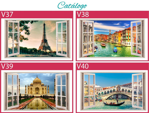 Imagen 9 de 9 de Vinilos Decorativos Ventana 3d