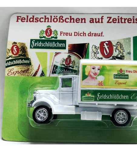 Camion Publicitario Alemania Cerveza Feldschlösschen  - 9cm